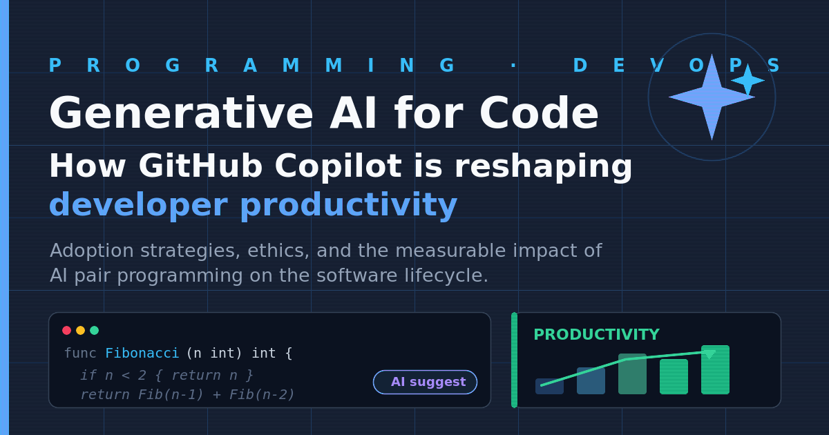 Generative AI for Code: How Tools Like GitHub Copilot Are Reshaping Developer Productivity